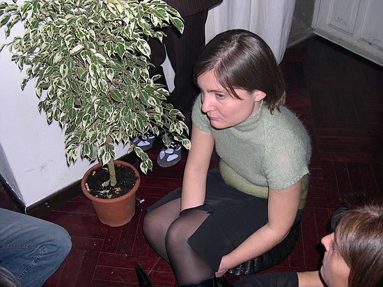 una partecipante alle tavole rotonde