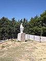 la Madonna che poco prima ha assistito a dei giochi di fuochi mattutini.. solo i botti praticamente..