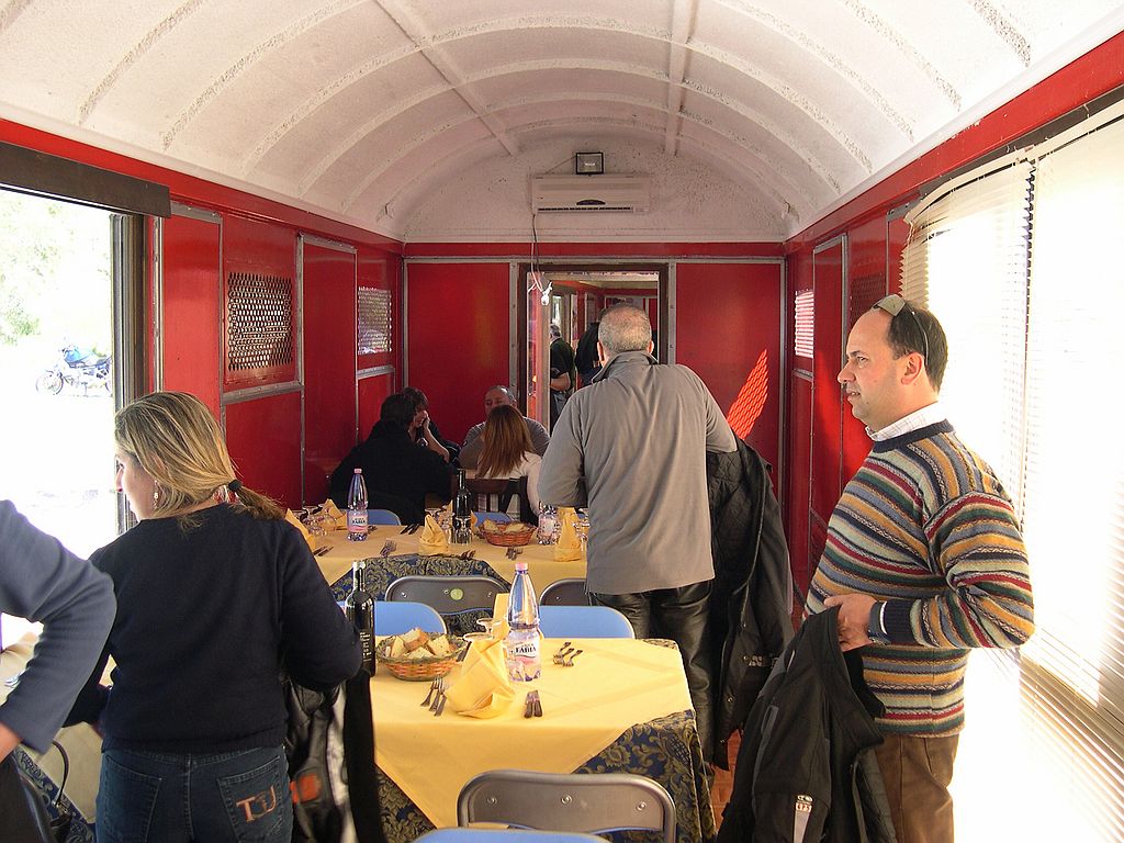 il vagone ristorante dove abbiamo mangiato